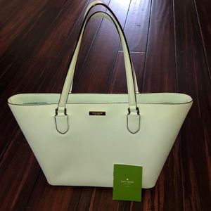 Kate Spade zip top purse light blue purse